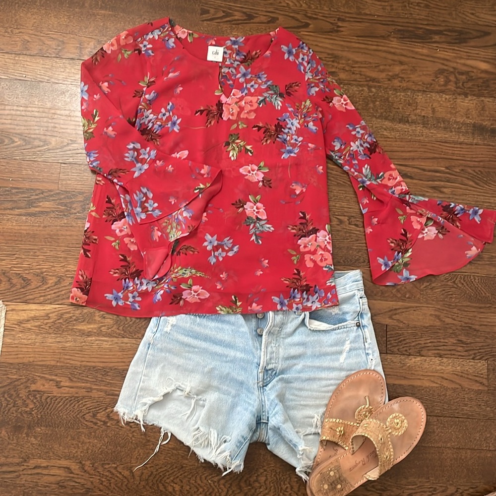 Floral Cabi blouse